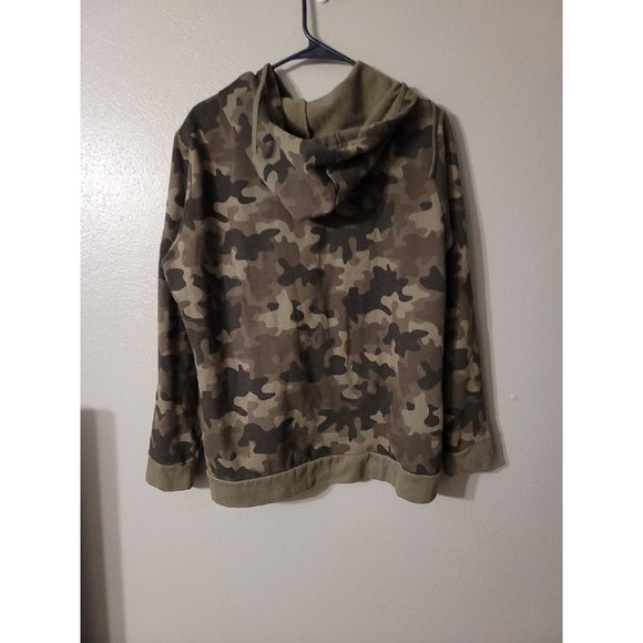 Eddie Bauer Women's Camo Full Zip Hoodie Size XL - Picture 3 of 6